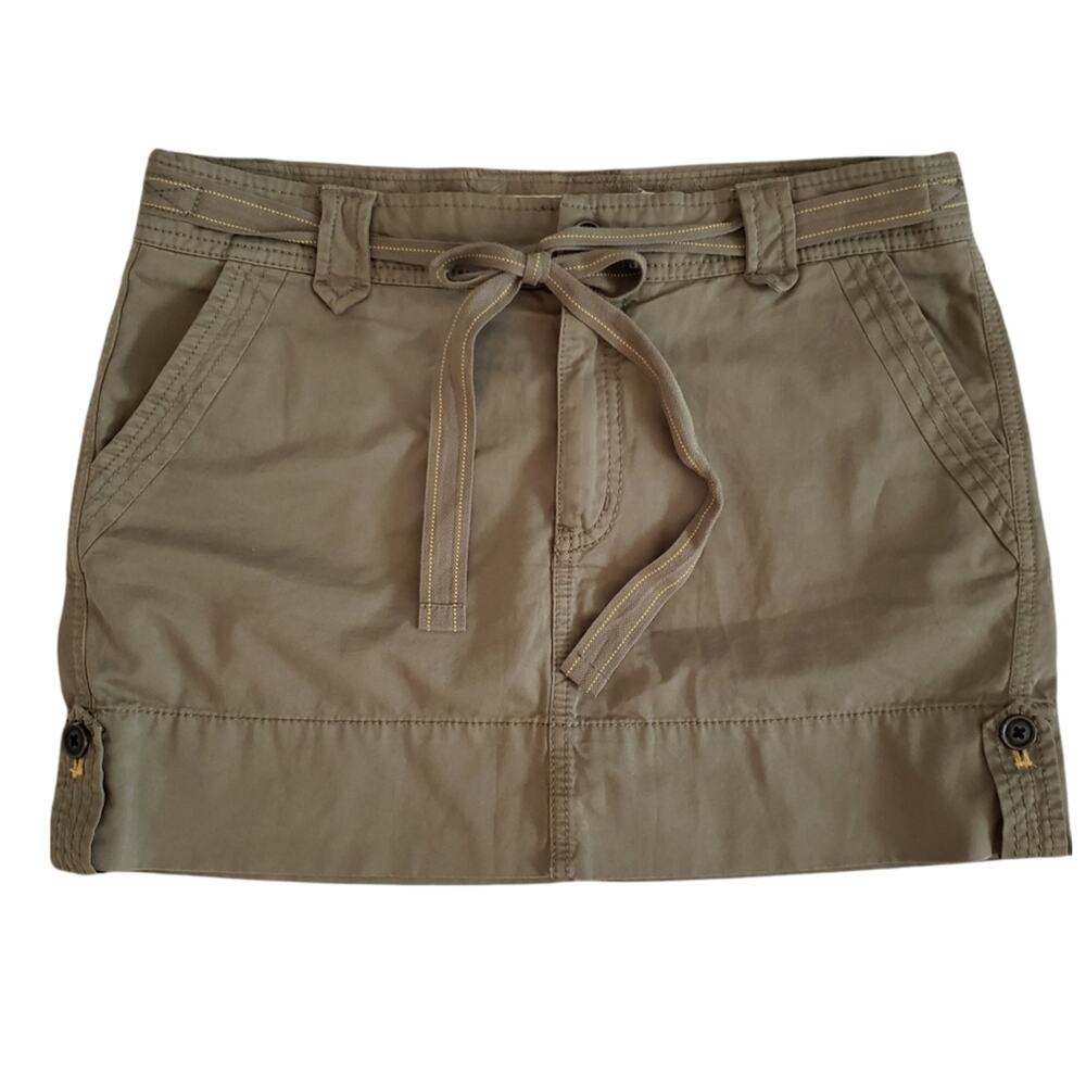 Gap Olive Military 100% Cotton‎ Khaki Skirt